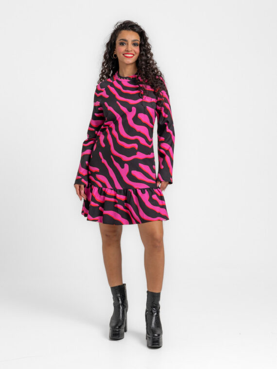 vestido-ballon-con-volante-y-tachuelas-en-cuello-fem-rex